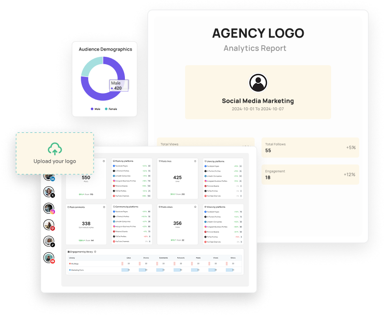 White Label Reports for Social Media Analytics​