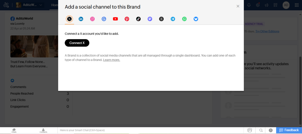 Zoho Social Platform Support