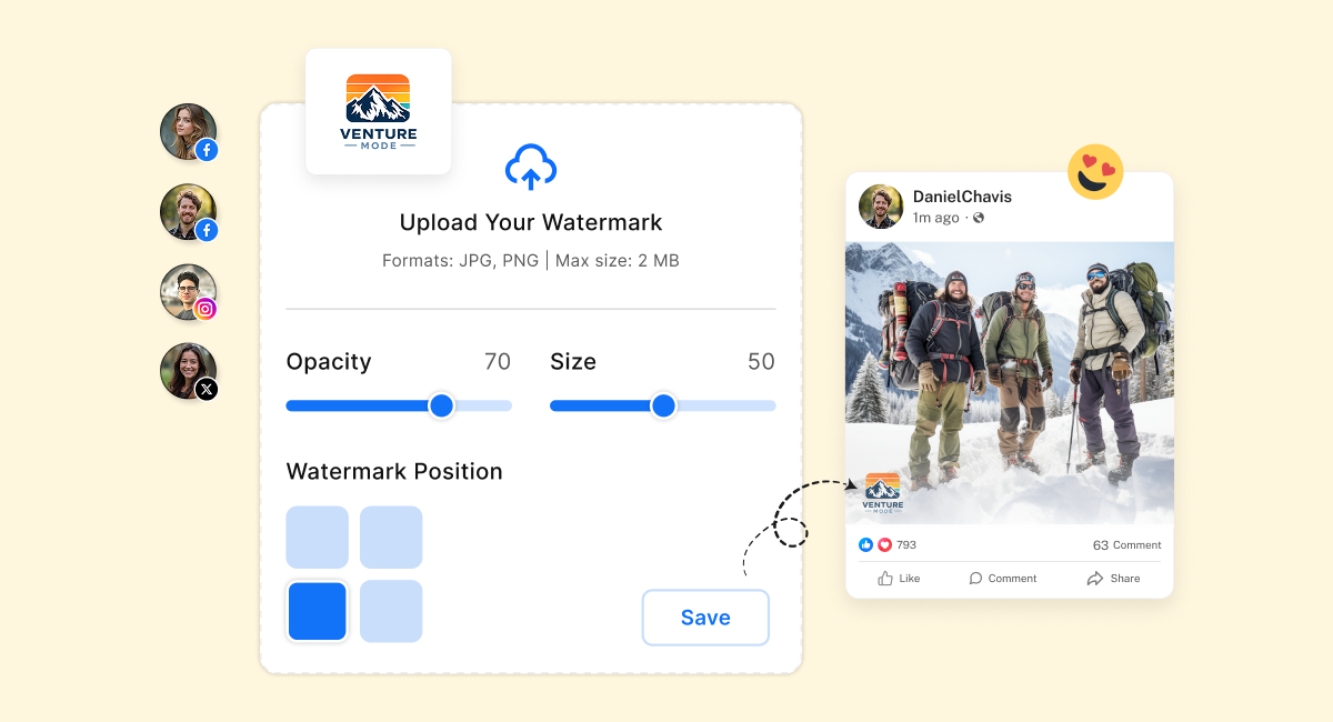 Branding with Automatic Watermarks