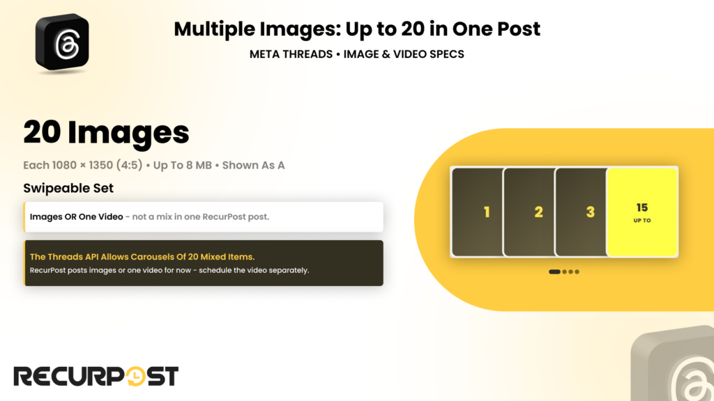 meta threads multi image support