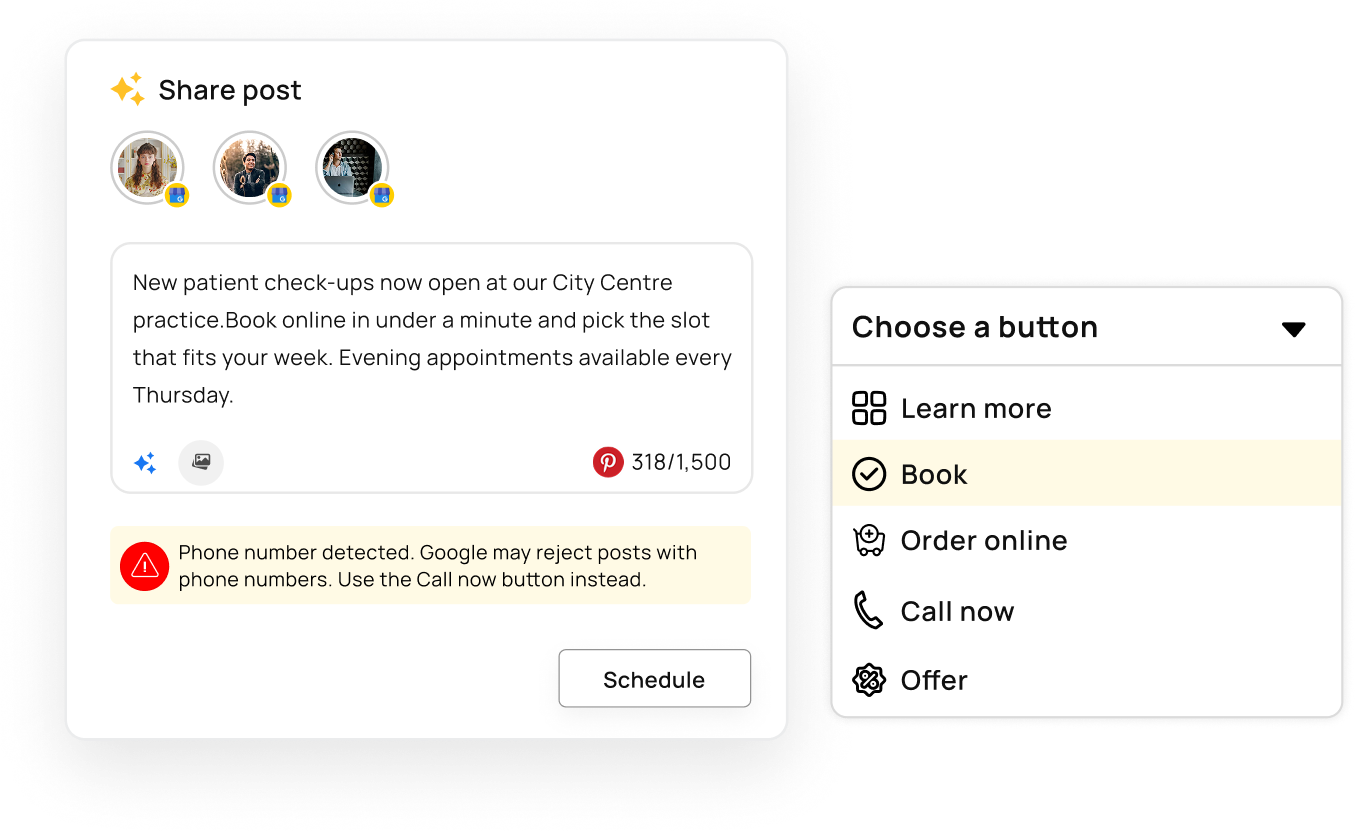 Google's rules, handled before publish day​