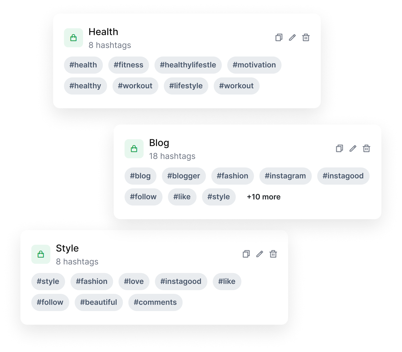 How agencies manage hashtag sets across client accounts