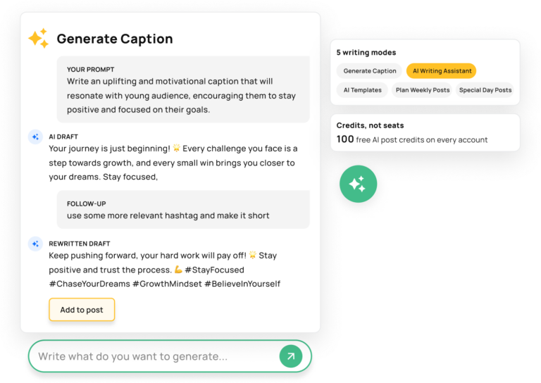How to Use the RecurPost AI Content Generator for Social Media Posts