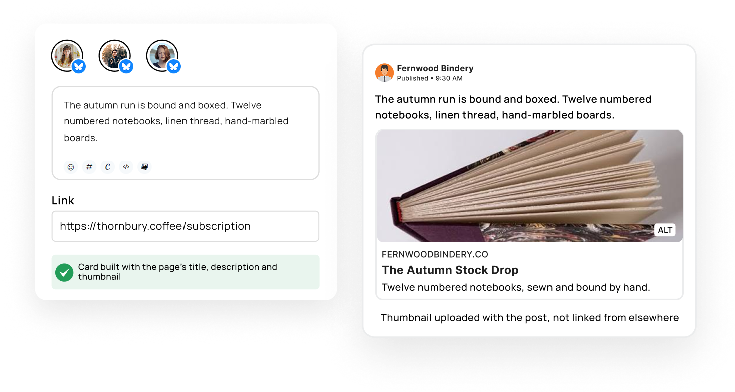 On Bluesky, a mention is only a link if the publisher makes it one