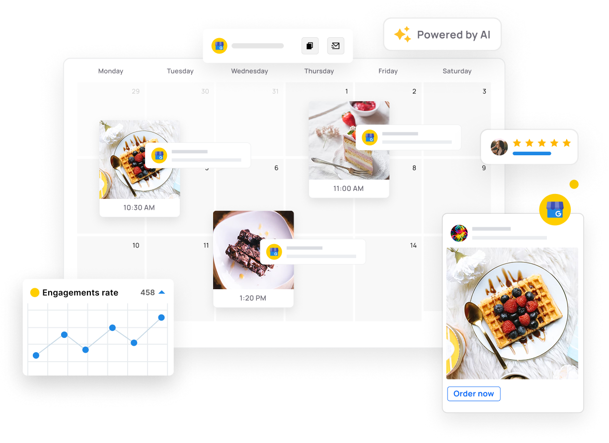 Schedule Google posts for every client location