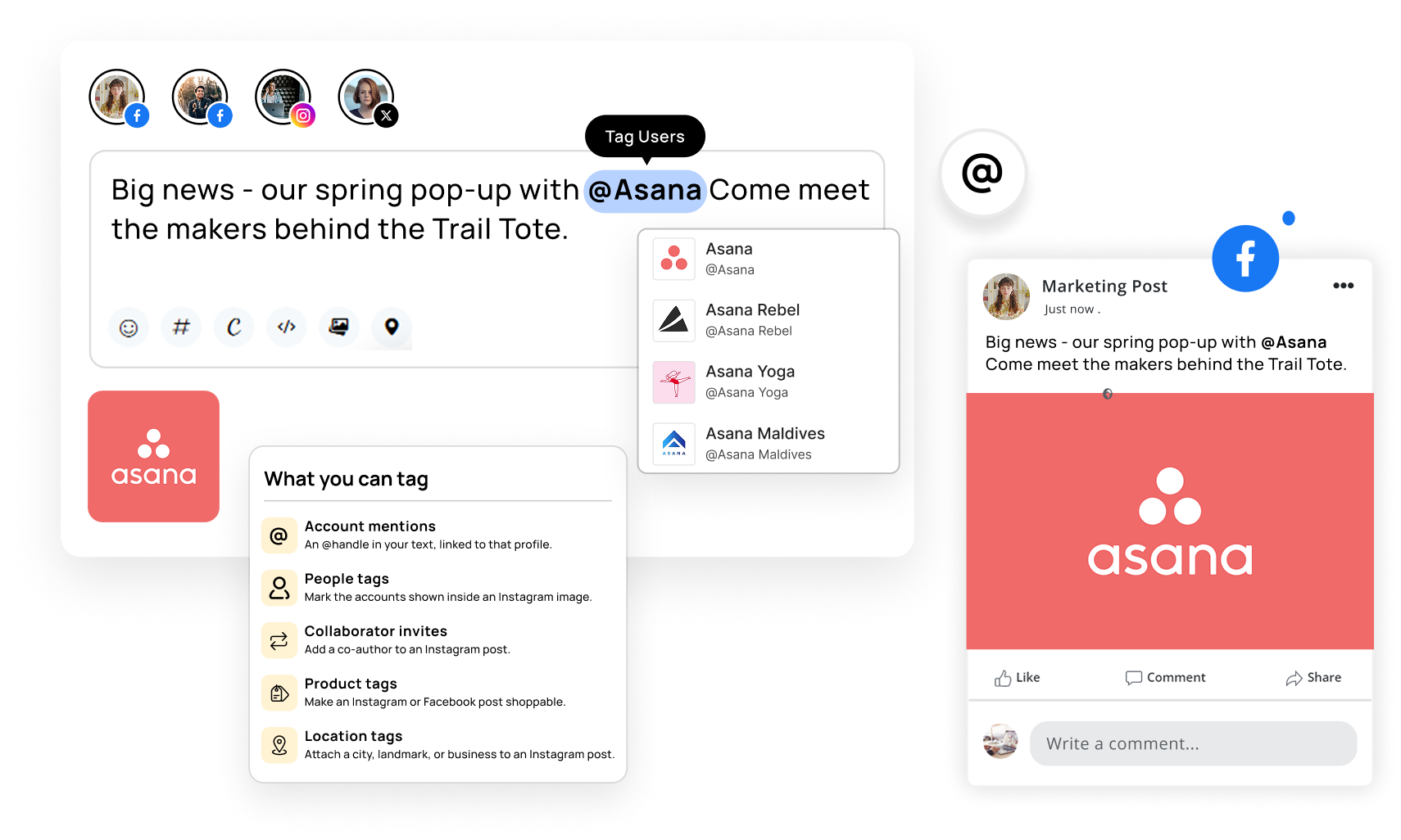 Tag Users in Social Posts With RecurPost
