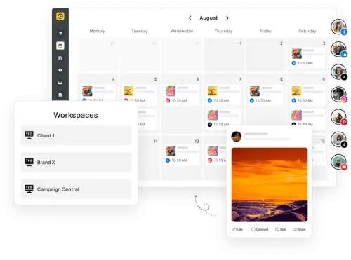 Content Calendar for Social Media​