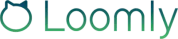 loomly logo on dark background 2 1